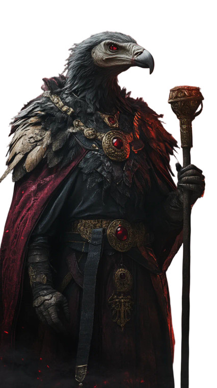 Vulture God Vinyl Car Decal Sticker – Waterproof & UV-Resistant 8"