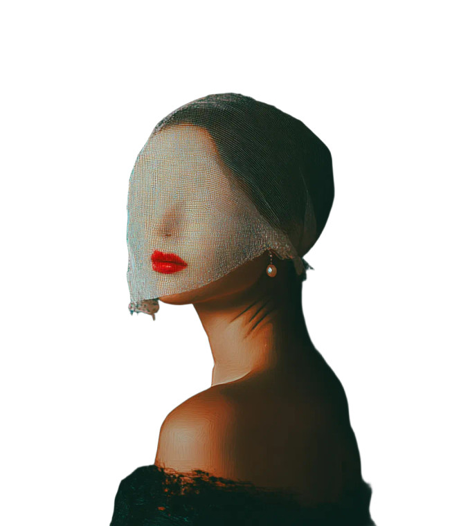 Pearl Earring Girl Vinyl Car Decal Sticker – Waterproof & UV-Resistant 8"