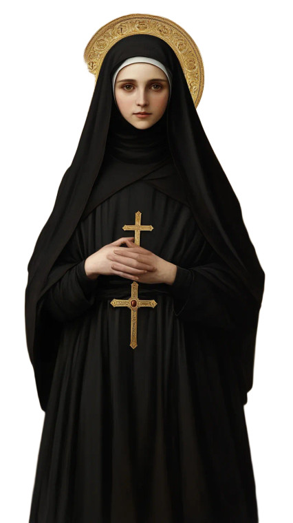 Saint Paraskeva Portrait Vinyl Car Decal Sticker – Waterproof & UV-Resistant 8"