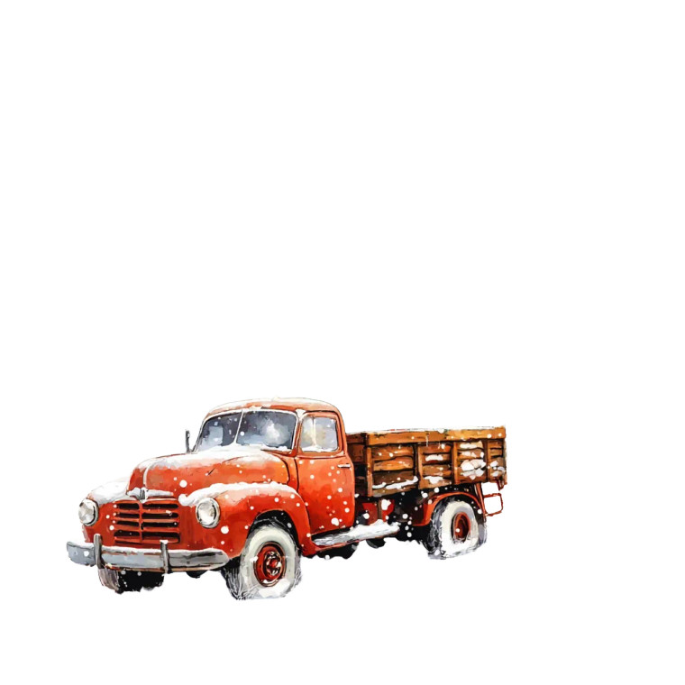 Winter Christmas Tree Vinyl Car Decal Sticker – Waterproof & UV-Resistant 8"