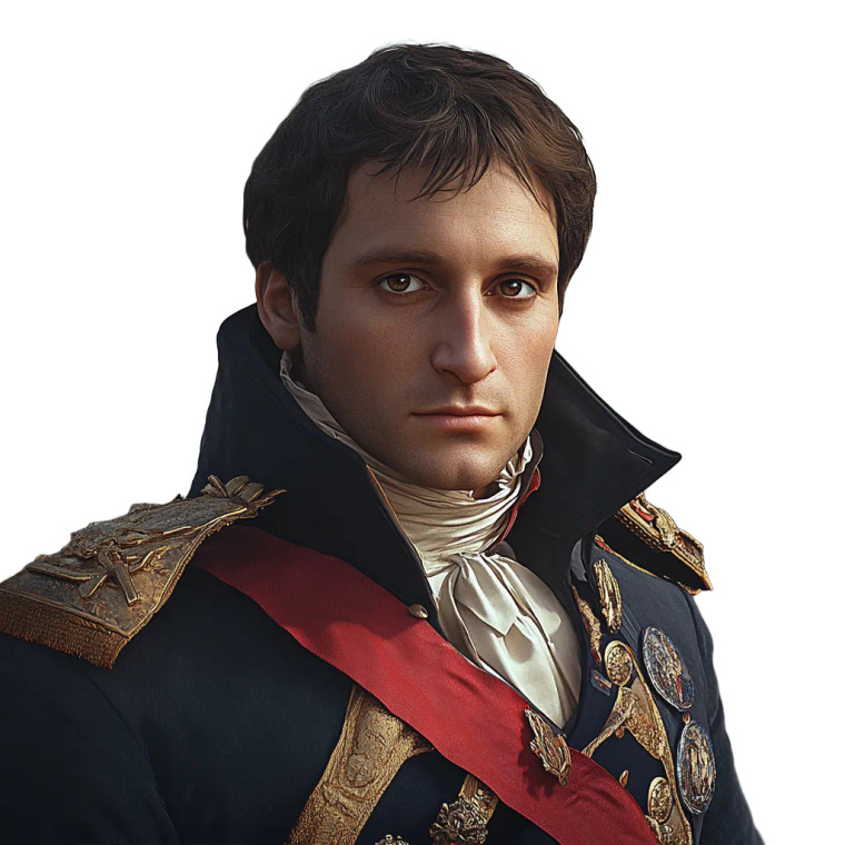 Napoleon Bonaparte Portrait V11 Vinyl Car Decal Sticker – Waterproof & UV-Resistant 8"