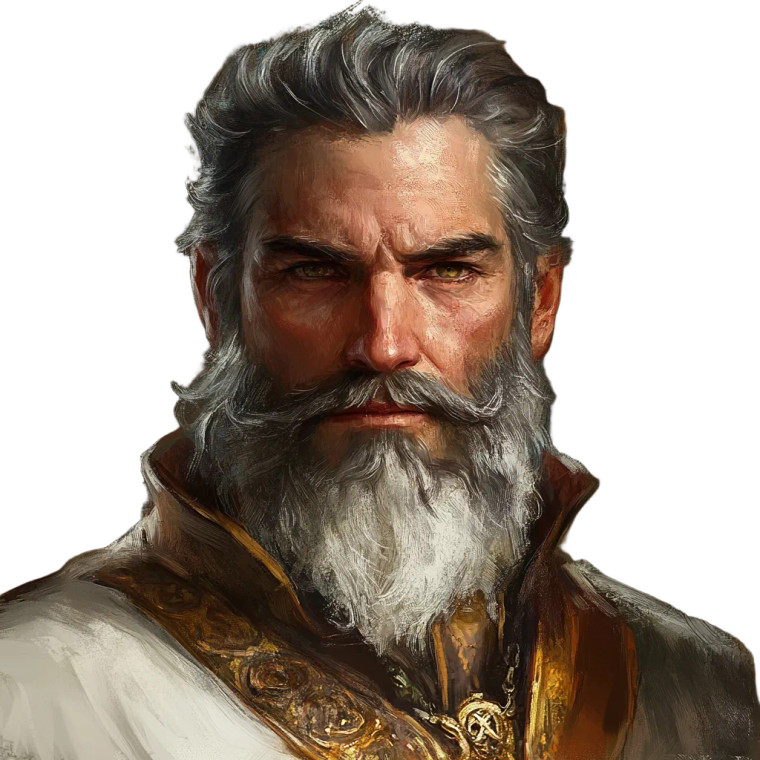 Fantasy Noble Portrait Vinyl Car Decal Sticker – Waterproof & UV-Resistant 8"