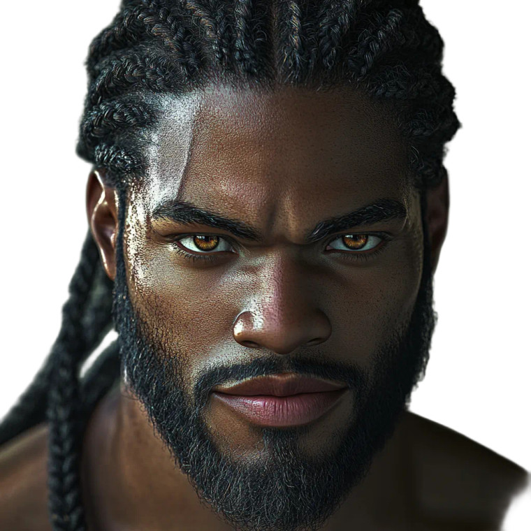 Jamaican Man Portrait Vinyl Car Decal Sticker – Waterproof & UV-Resistant 8"