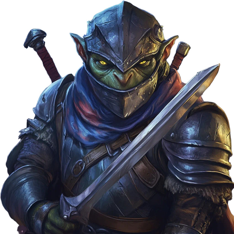 Goblin Knight Vinyl Car Decal Sticker – Waterproof & UV-Resistant 8"