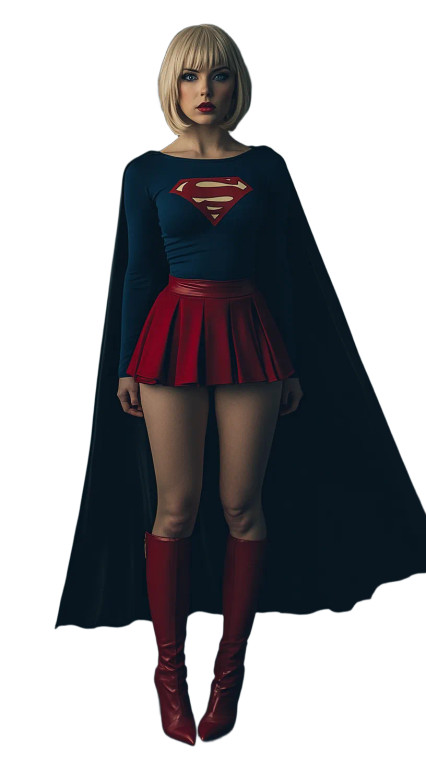 Supergirl Cosplay Vinyl Car Decal Sticker – Waterproof & UV-Resistant 8"