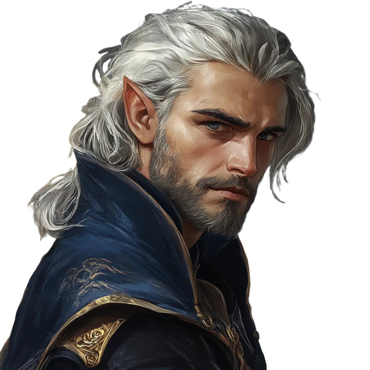 Half-Elf Sorcerer V3 Vinyl Car Decal Sticker – Waterproof & UV-Resistant 8"