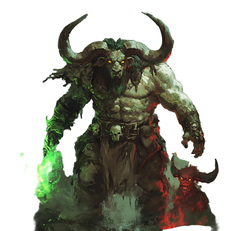 Bovine Demon Summoner Vinyl Car Decal Sticker – Waterproof & UV-Resistant 8"