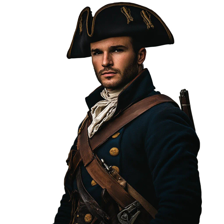 Paul Revere Portrait Vinyl Car Decal Sticker – Waterproof & UV-Resistant 8"