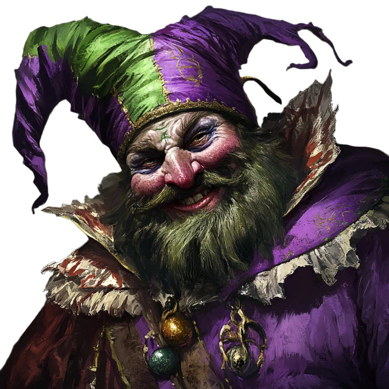 Medieval Jester V2 Vinyl Car Decal Sticker – Waterproof & UV-Resistant 8"