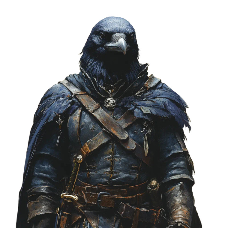 Raven Humanoid Assassin Vinyl Car Decal Sticker – Waterproof & UV-Resistant 8"