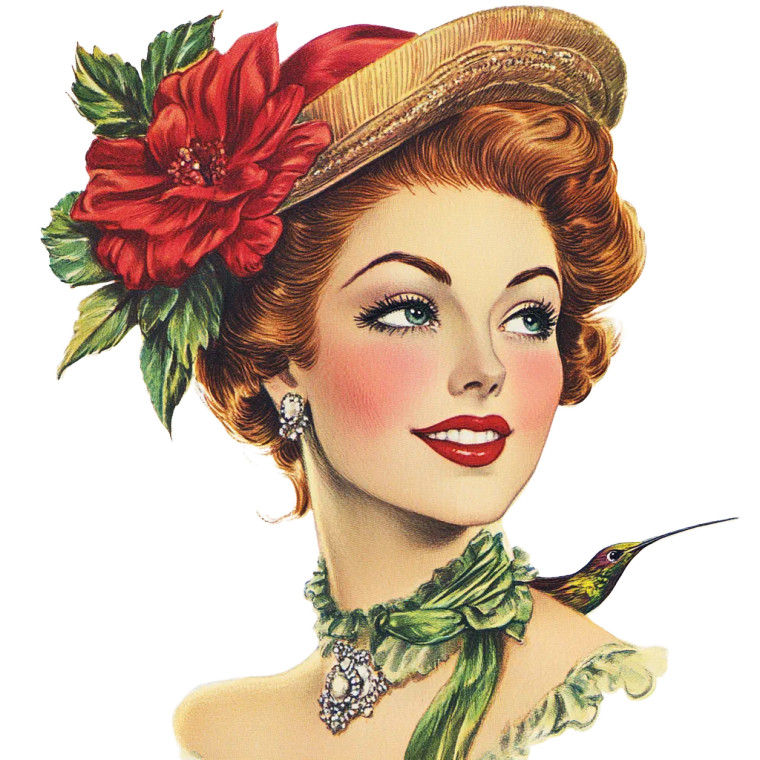 Hummingbird Millinery Cartoon Vinyl Car Decal Sticker – Waterproof & UV-Resistant 8"