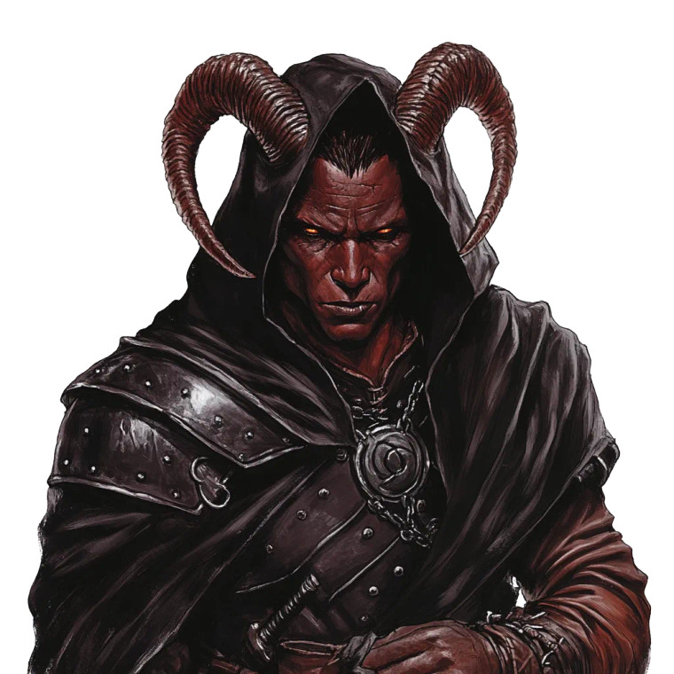 Tiefling Warlock V14 Vinyl Car Decal Sticker – Waterproof & UV-Resistant 8"