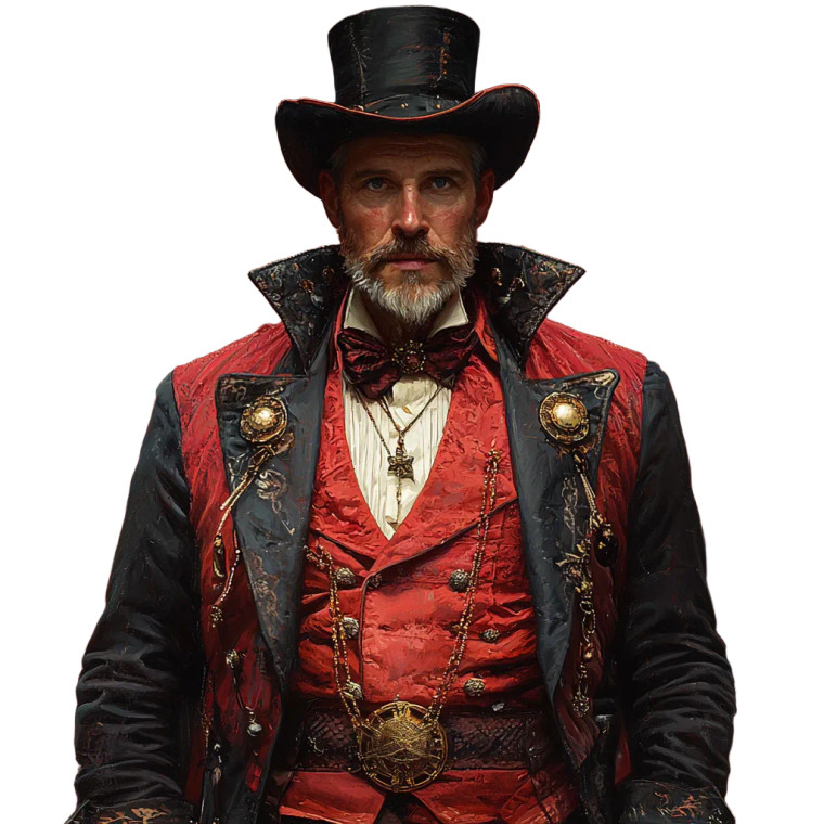 Suspicious Ringmaster Vinyl Car Decal Sticker – Waterproof & UV-Resistant 8"