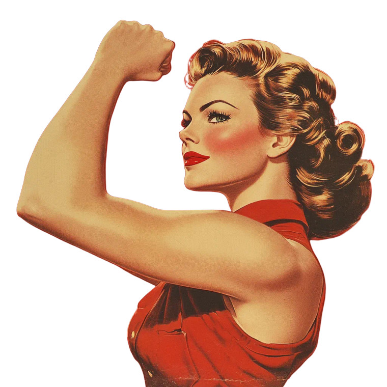 Vintage Makeup Warrior Vinyl Car Decal Sticker – Waterproof & UV-Resistant 8"