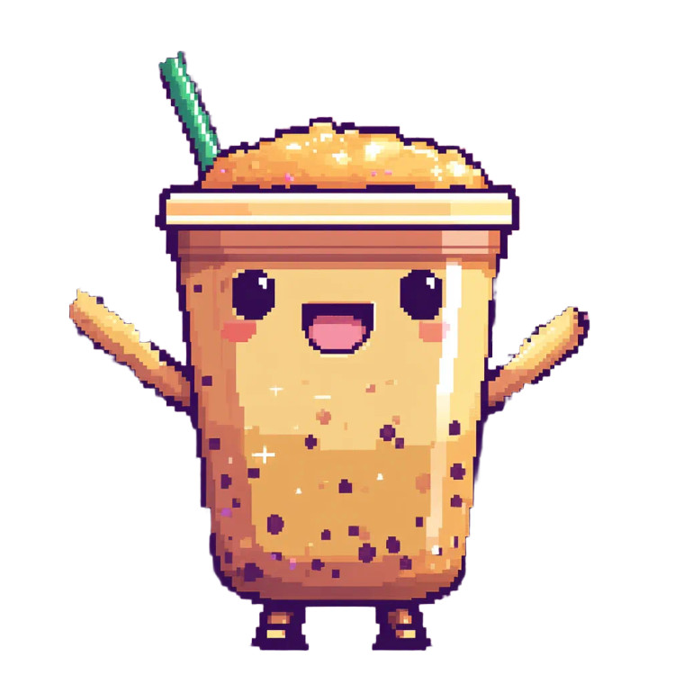 Smiling Boba Cup V2 Vinyl Car Decal Sticker – Waterproof & UV-Resistant 8"