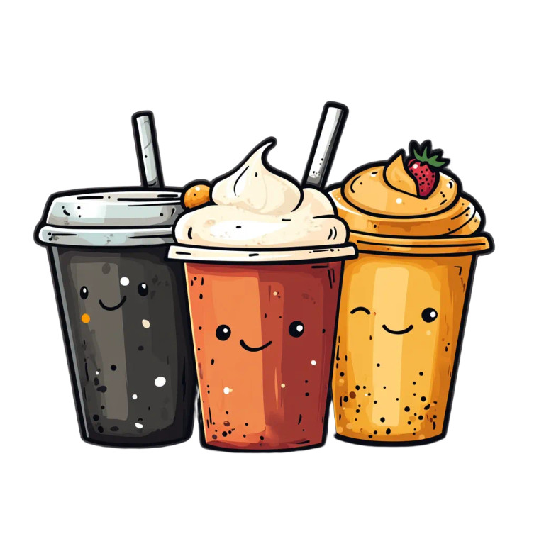 Coffee T-Shirt Designs Vinyl Car Decal Sticker – Waterproof & UV-Resistant 8"