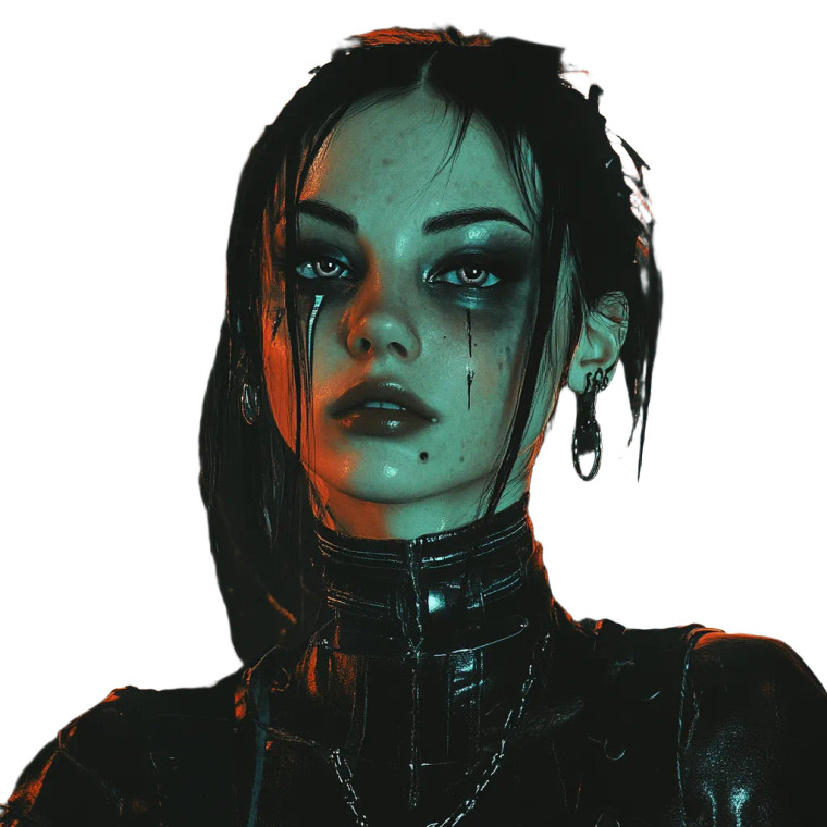 Goth Cyberpunk Covers Vinyl Car Decal Sticker – Waterproof & UV-Resistant 8"