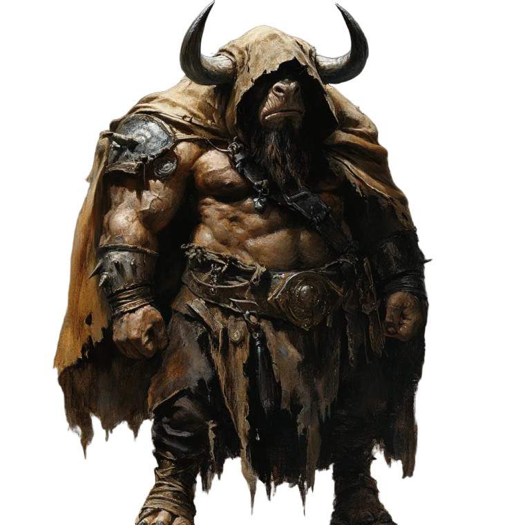 Minotaur Bandit Vinyl Car Decal Sticker – Waterproof & UV-Resistant 8"