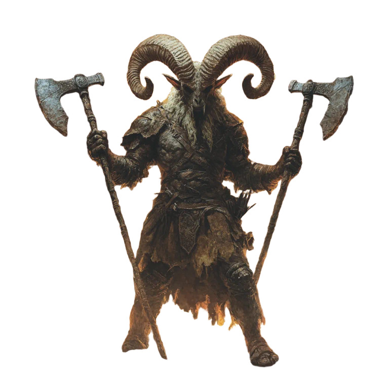 Goat-Headed Monster Idol Vinyl Car Decal Sticker – Waterproof & UV-Resistant 8"