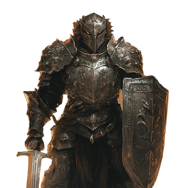 Rune-Knight Defender Vinyl Car Decal Sticker – Waterproof & UV-Resistant 8"