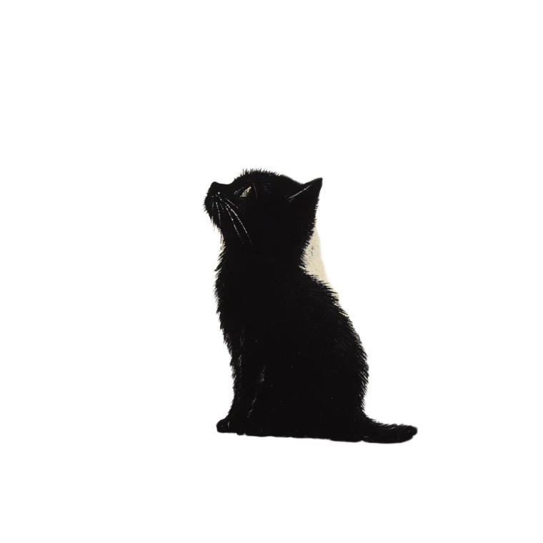Leaping Cat Vinyl Car Decal Sticker – Waterproof & UV-Resistant 8"
