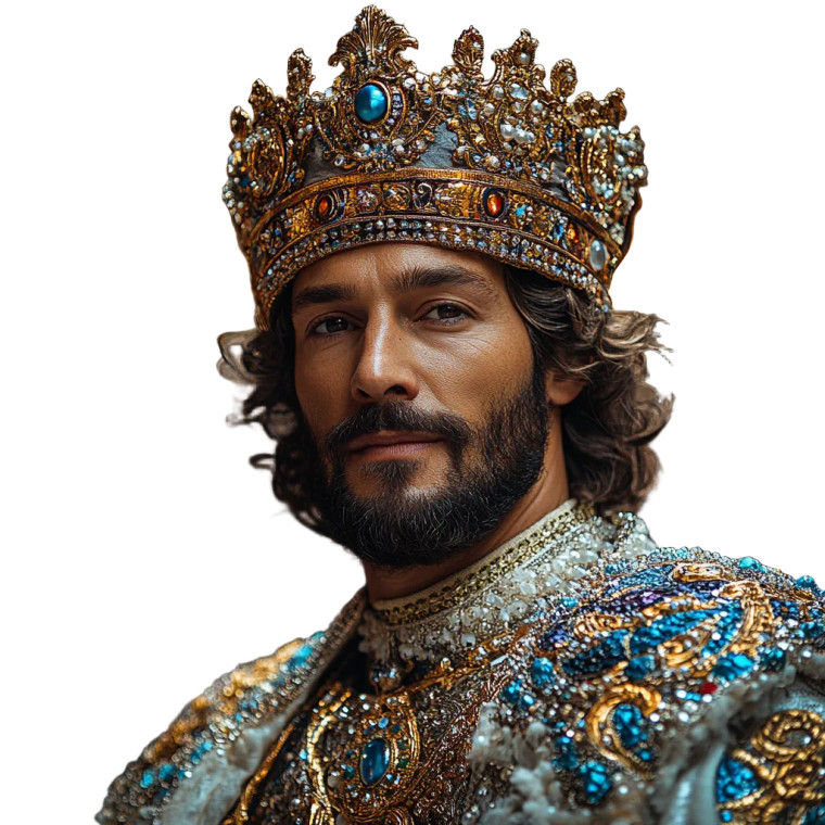 King David Costume Vinyl Car Decal Sticker – Waterproof & UV-Resistant 8"