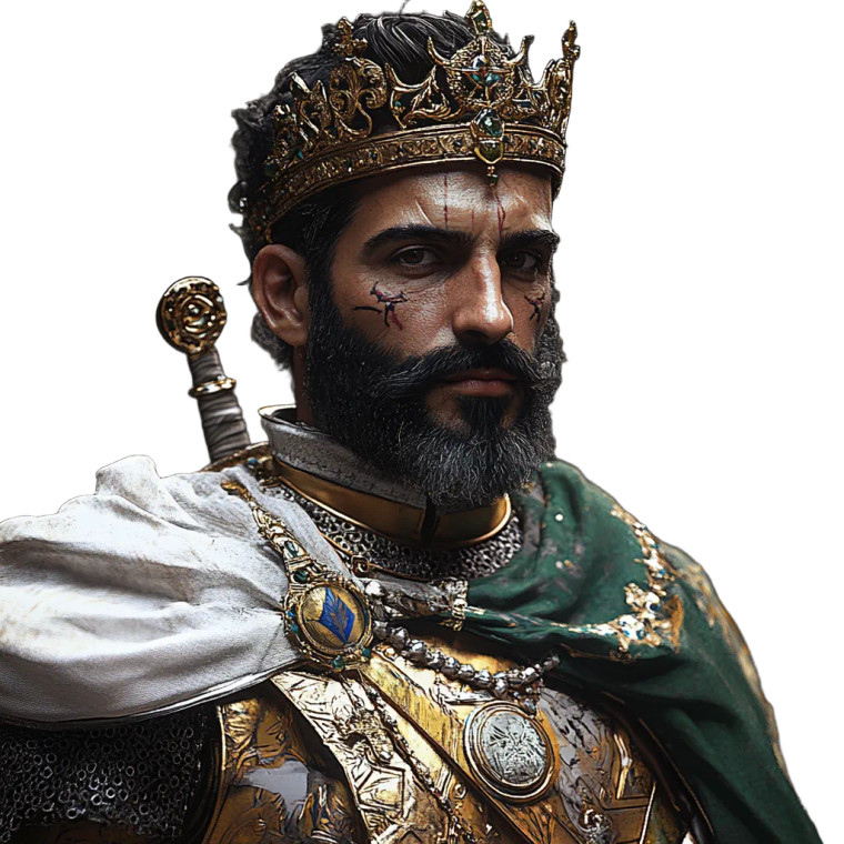 Hispanic Royal Warrior Vinyl Car Decal Sticker – Waterproof & UV-Resistant 8"