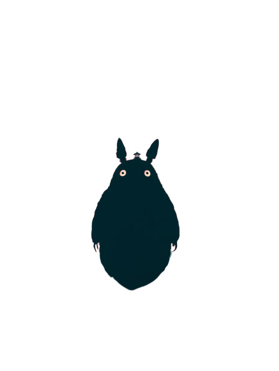Totoro Tshirt Design Vinyl Car Decal Sticker – Waterproof & UV-Resistant 8"