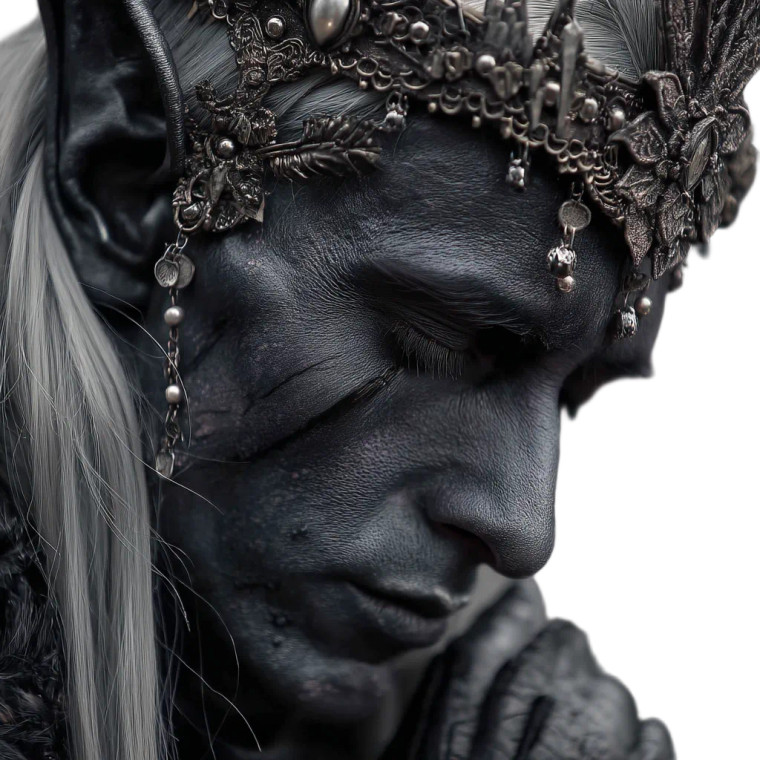 Dark Elf Vinyl Car Decal Sticker – Waterproof & UV-Resistant 8"