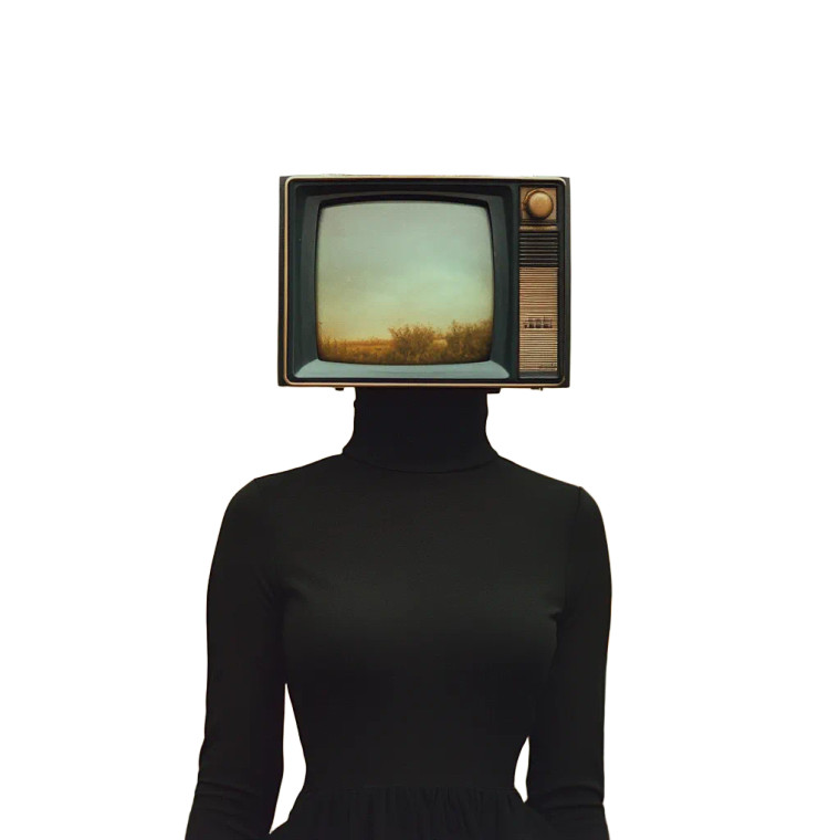 Tv Head Woman V2 Vinyl Car Decal Sticker – Waterproof & UV-Resistant 8"