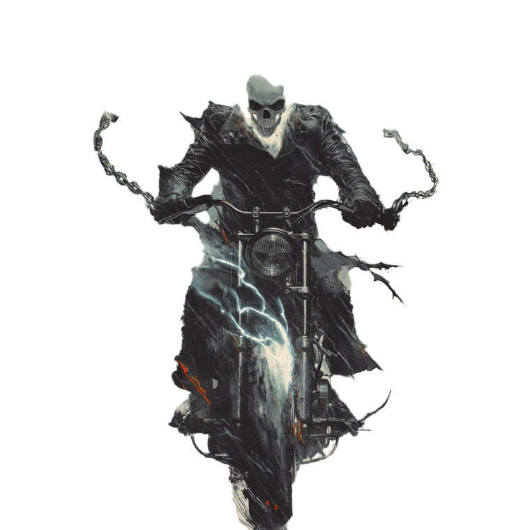 Ghost Rider V5 Vinyl Car Decal Sticker – Waterproof & UV-Resistant 8"
