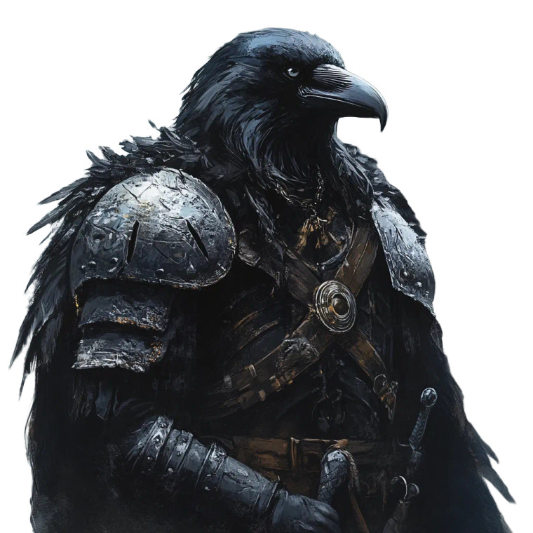 Dwarf-Raven Warrior Vinyl Car Decal Sticker – Waterproof & UV-Resistant 8"