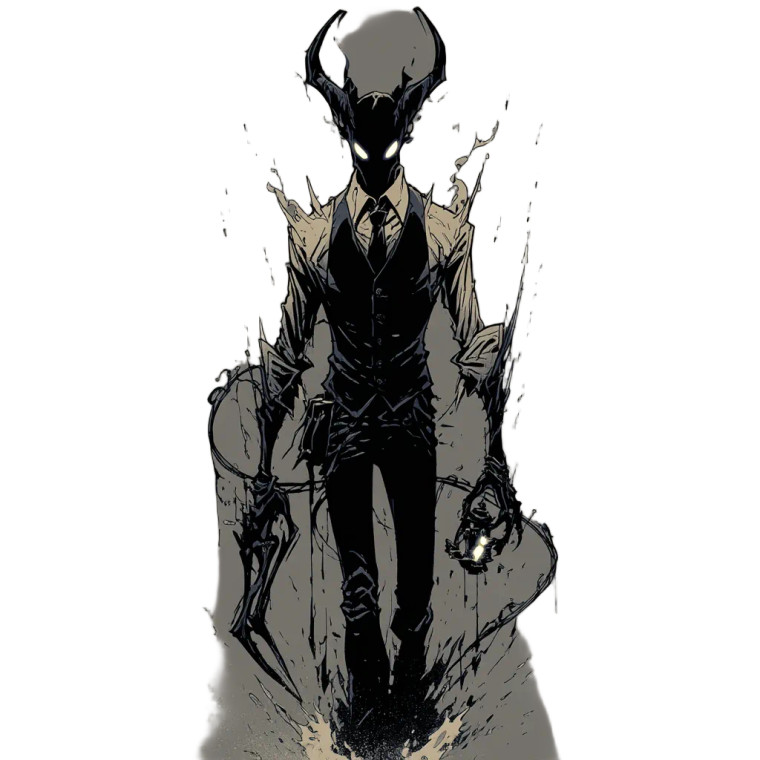 Devilish Bull Figure Vinyl Car Decal Sticker – Waterproof & UV-Resistant 8"