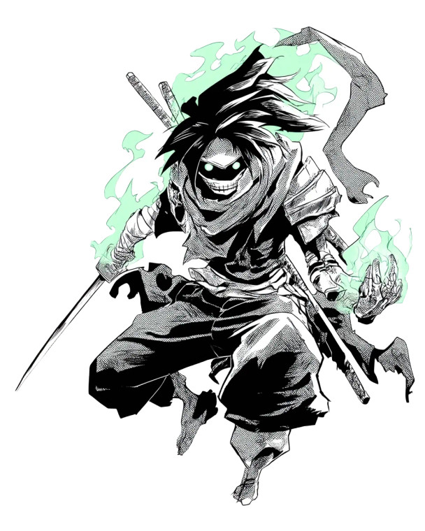 Masked Anime Duelist Vinyl Car Decal Sticker – Waterproof & UV-Resistant 8"