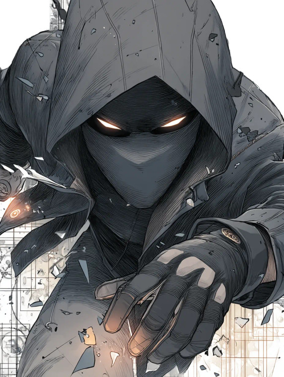 Thief In Mask V2 Vinyl Car Decal Sticker – Waterproof & UV-Resistant 8"