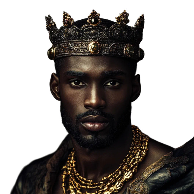 Ghanaian King Vinyl Car Decal Sticker – Waterproof & UV-Resistant 8"