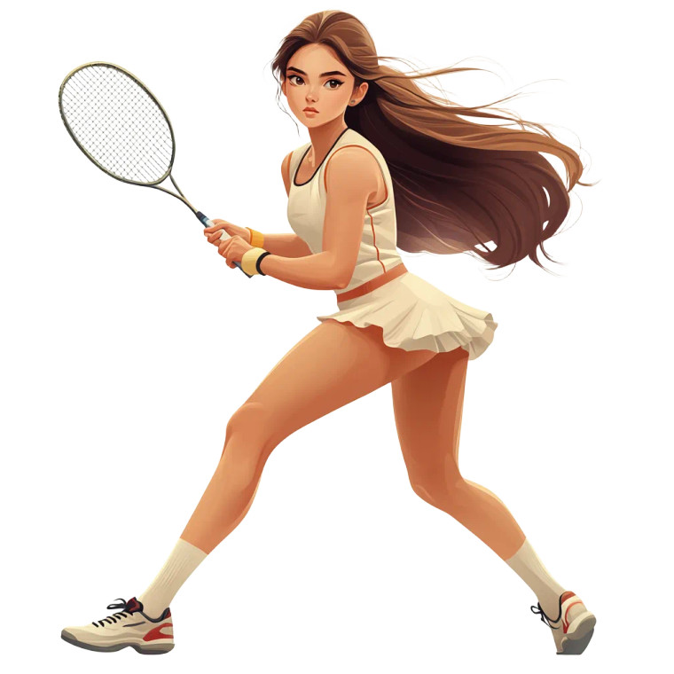 Badminton Player V2 Vinyl Car Decal Sticker – Waterproof & UV-Resistant 8"