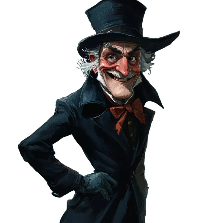 Happy Scrooge V2 Vinyl Car Decal Sticker – Waterproof & UV-Resistant 8"