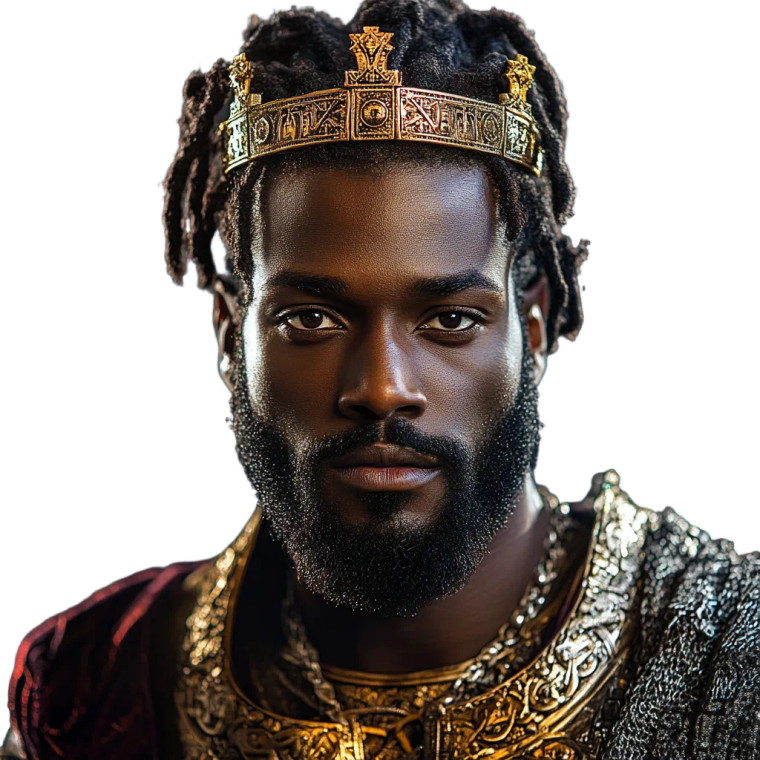 King David Royalty Vinyl Car Decal Sticker – Waterproof & UV-Resistant 8"