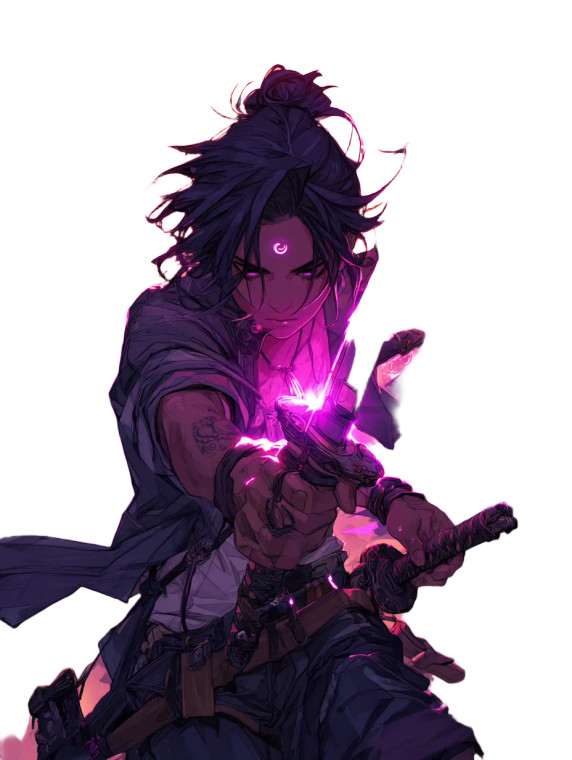 Heroic Swordsman V2 Vinyl Car Decal Sticker – Waterproof & UV-Resistant 8"