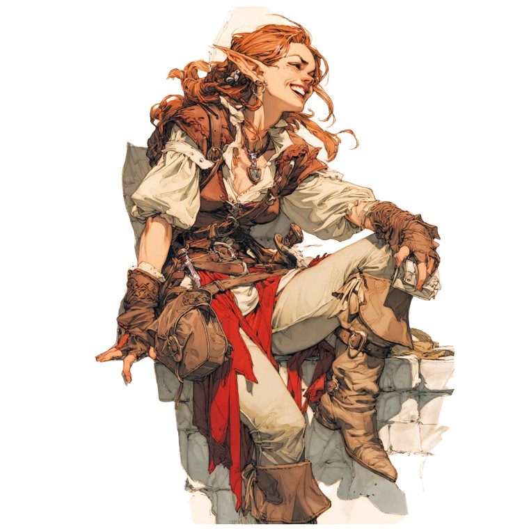 Goblin Bard Fantasy Vinyl Car Decal Sticker – Waterproof & UV-Resistant 8"