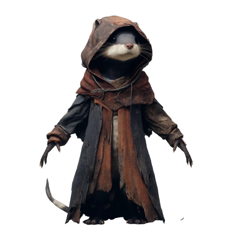 Whimsical Weasel Model Vinyl Car Decal Sticker – Waterproof & UV-Resistant 8"