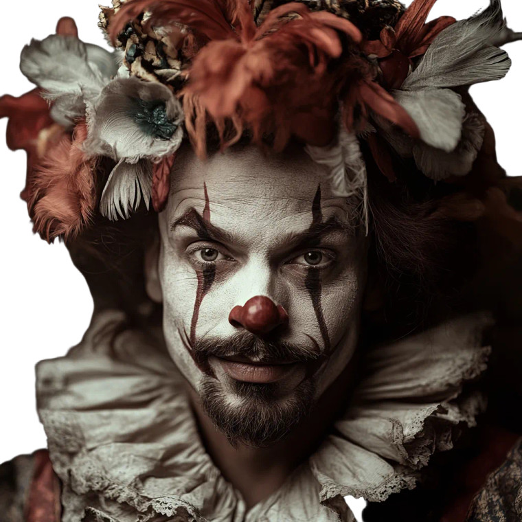 Clown Jester King Vinyl Car Decal Sticker – Waterproof & UV-Resistant 8"