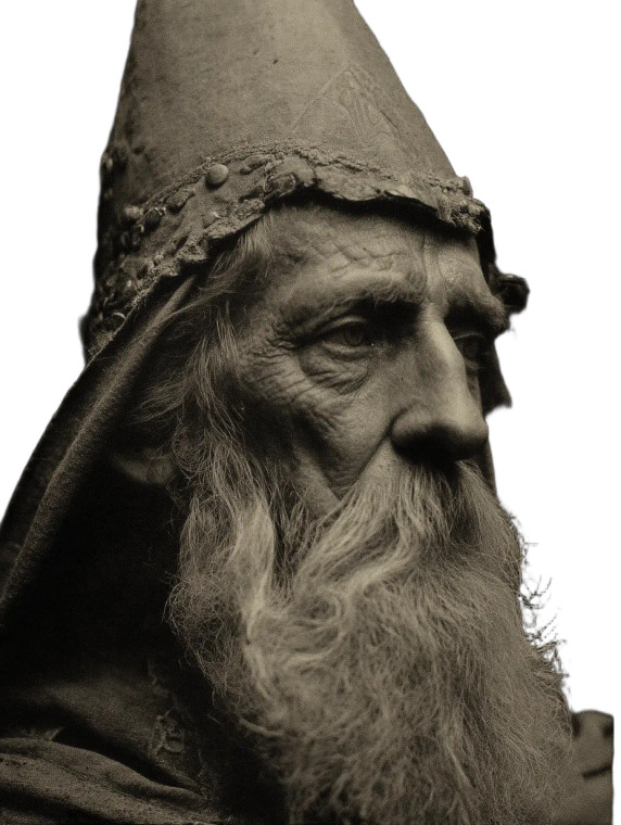 Old Wizard Portrait V3 Vinyl Car Decal Sticker – Waterproof & UV-Resistant 8"