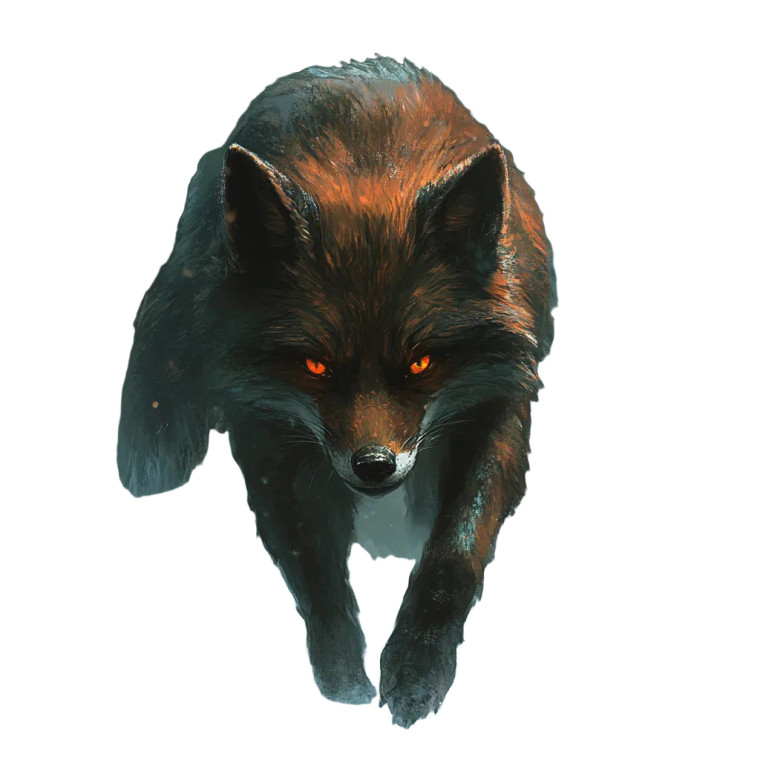 Walking Fox Vinyl Car Decal Sticker – Waterproof & UV-Resistant 8"