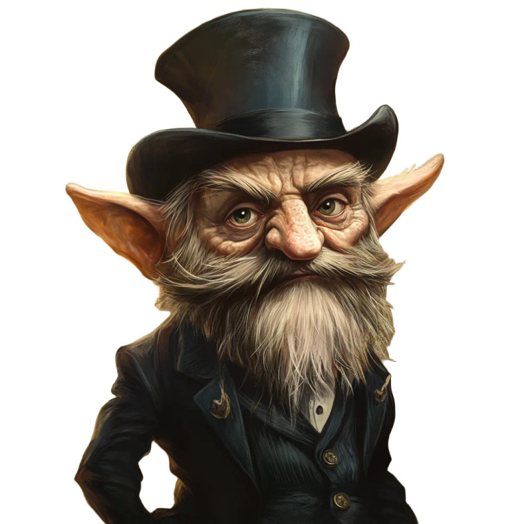 Dwarf In Suit Vinyl Car Decal Sticker – Waterproof & UV-Resistant 8"