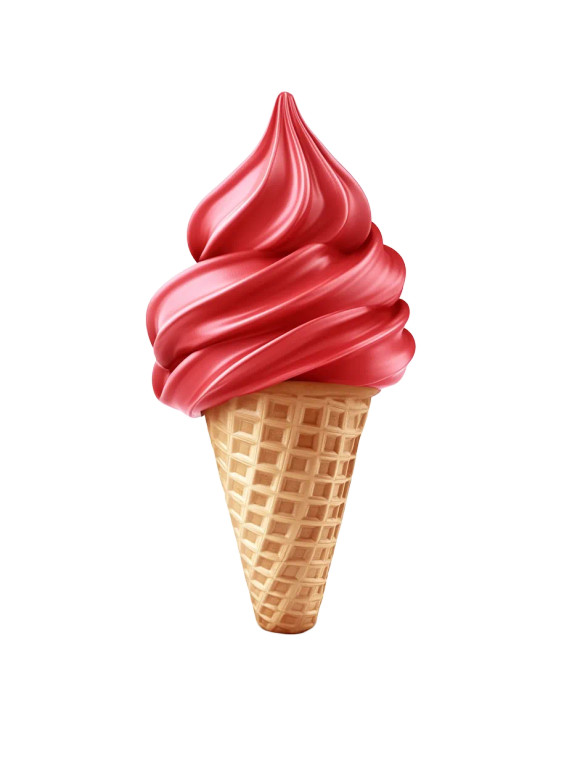 Strawberry Ice Cream V5 Vinyl Car Decal Sticker – Waterproof & UV-Resistant 8"
