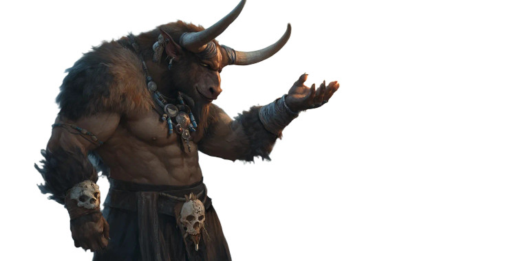 Tauren Druid Magic Vinyl Car Decal Sticker – Waterproof & UV-Resistant 8"