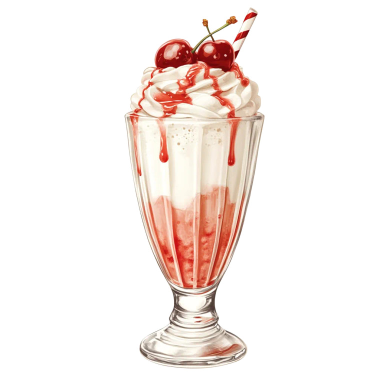 Retro Cherry Float Vinyl Car Decal Sticker – Waterproof & UV-Resistant 8"