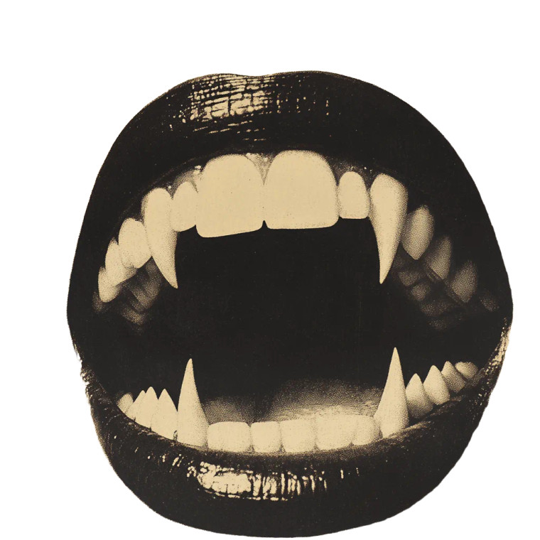 Goth Vampire Ad Vinyl Car Decal Sticker – Waterproof & UV-Resistant 8"